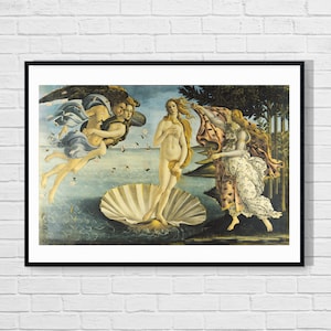 The Birth of Venus by Sandro Botticelli | Vintage Fine Art Print