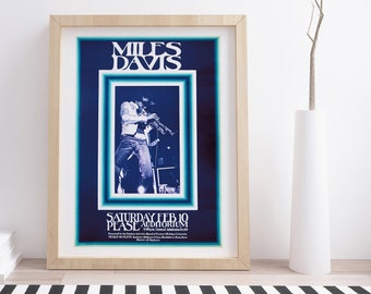 Miles Davis Vintage Concert Poster | Vintage Music Poster