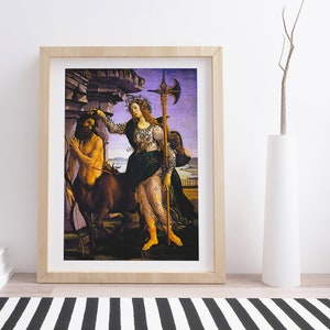 Pallas and the Centaur by Sandro Botticelli | Vintage Fine Art Print