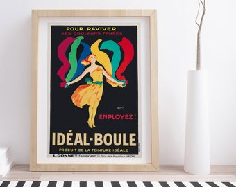 Idéal-Boule by Maucourt | Vintage Advertising Poster