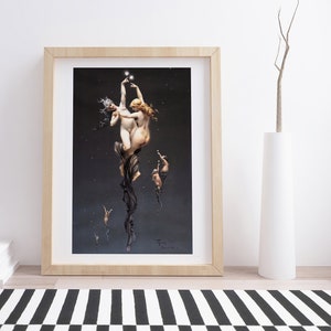 L'étoile Double by Luis Ricardo Falero | Vintage Fine Art Print