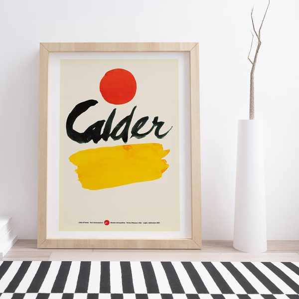 Alexander Calder 1983 Exhibition Poster | Vintage Art Exhibition Poster