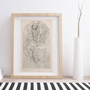 Figuren Dekoratives 8 von Alphonse Mucha | Vintage Illustration