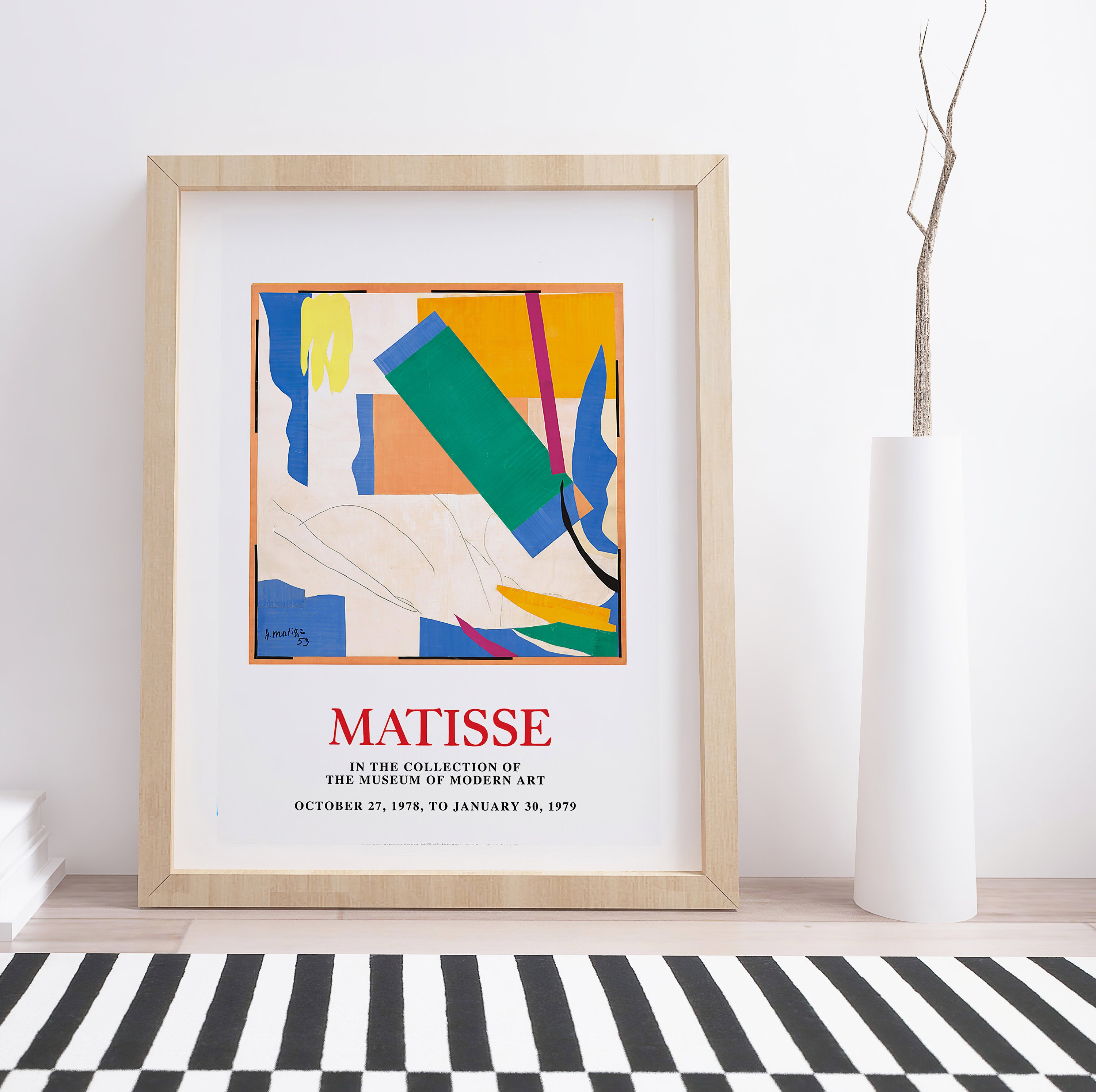 Matisse-tentoonstellingsposter | Vintage kunsttentoonstellingsposter