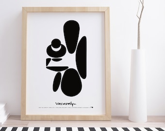 Victor Vasarely Exhibition Poster | 1964 Holland Gallery Art Print