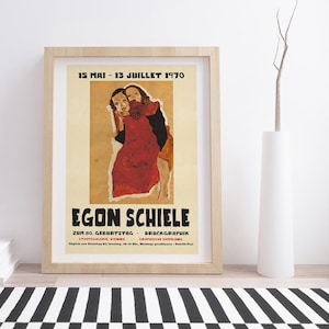 Egon Schiele 1970 Exhibition Poster | Vintage Art Exhibition Poster