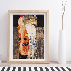 Gustav Klimt - The Three Ages of Woman - Vintage Art Print