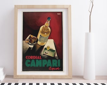 Cordial Campari door Marcello Nizzoli |  Vintage reclameposter