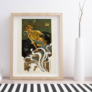 Chiozza e Turchi von Adolfo Hohenstein | Vintage Jugendstil Werbeplakat