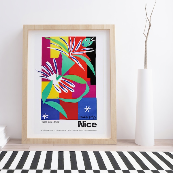Henri Matisse 'Nice' Französische Riviera Vintage Reiseplakat