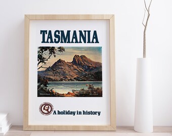 T39 Vintage Tasmania Tasmanian Travel Poster Re-Print A2/A3/A4 T39 Vintage Tasmania Tasmanian Travel Poster Re-Print A2/A3/A4