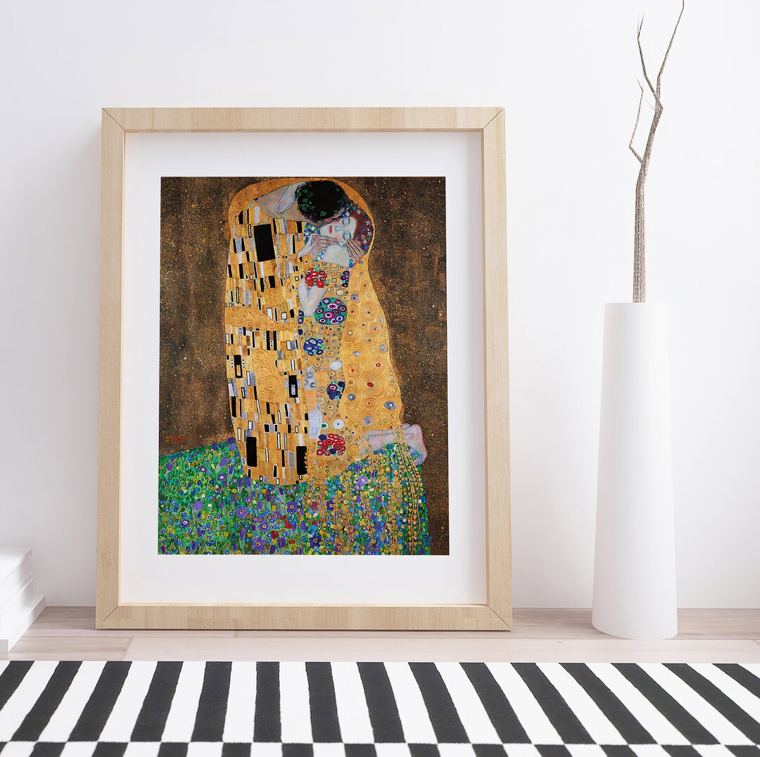 The Kiss by Gustav Klimt | Vintage Art Print - Etsy