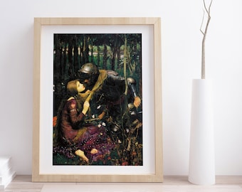 The Beautiful Lady Without Pity by John William Waterhouse | Vintage Fine Art Print