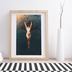 La Femme Chauve-Souris (die Fledermaus) von Albert Pénot | Vintage Kunstdruck