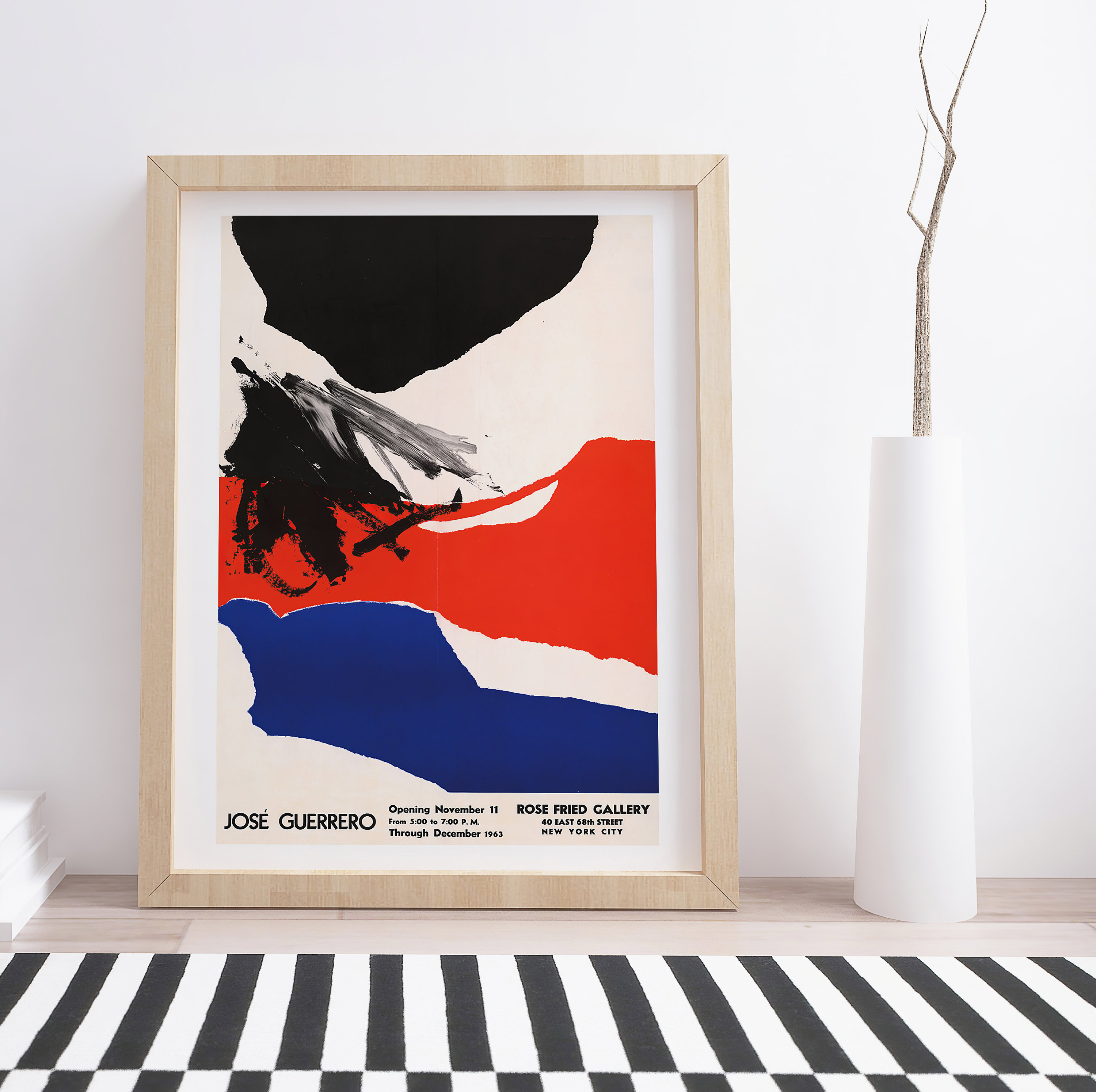 Jose Guerrero Exhibition Poster: Vintage Art Print