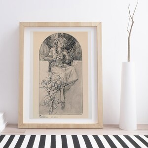 Zahlen Dekoratives von Alphonse Mucha | Vintage Illustration