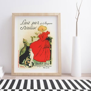 Vingeanne Milk by Théophile Steinlen | Vintage Advertising Poster