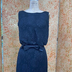 60s Black Cocktail Dress S Irving Nadler