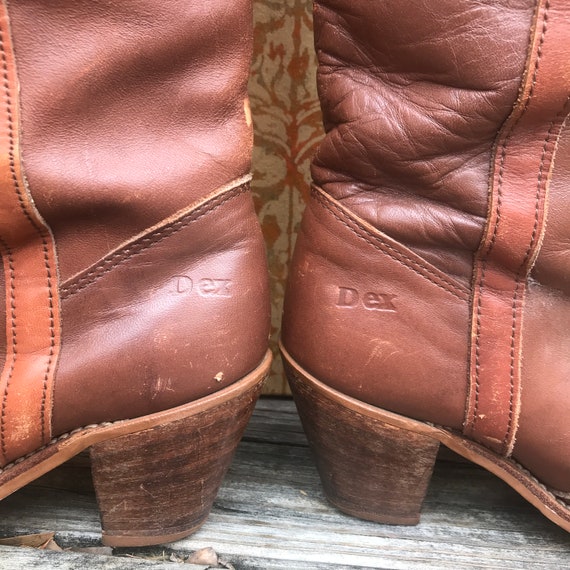 Vintage 70s Boots SIZE 6.5 Dexter 1970s Boots Sta… - image 6