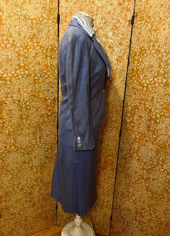 REPAIR REHAB Femme Fatale  Suit XS Vintage Blue S… - image 5
