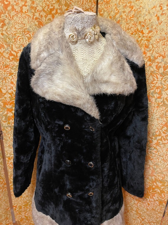 Double Breasted Faux Fur Coat