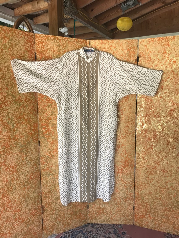 Vintage Ruth Norman MuuMuu Kaftan Large House Dres