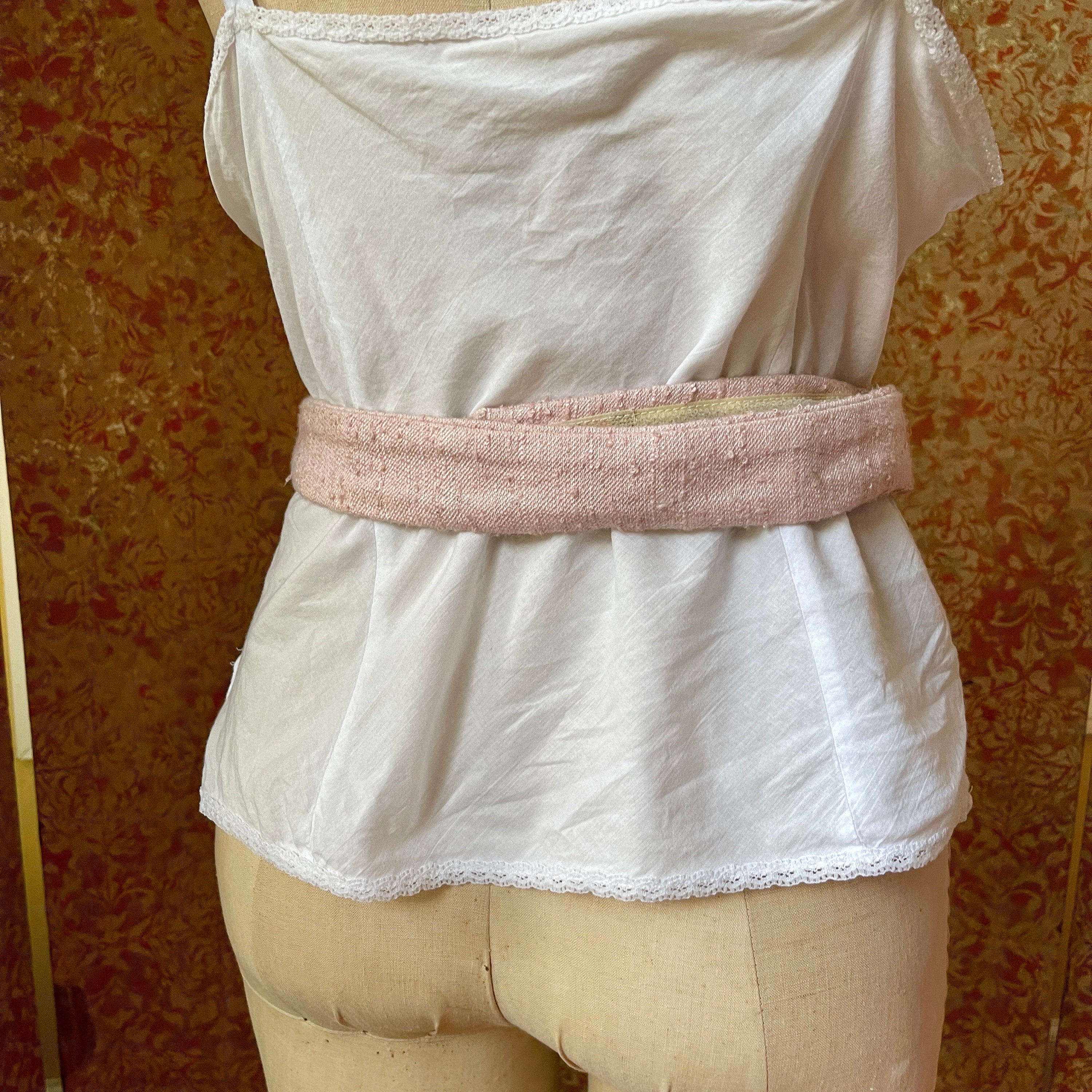 1980s Pink & Gray Rope Belt Carolyn Tanner - Etsy