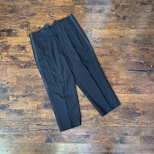 【1950s】Vintage Black Dress Slacks Brown_pants_full__26951.
