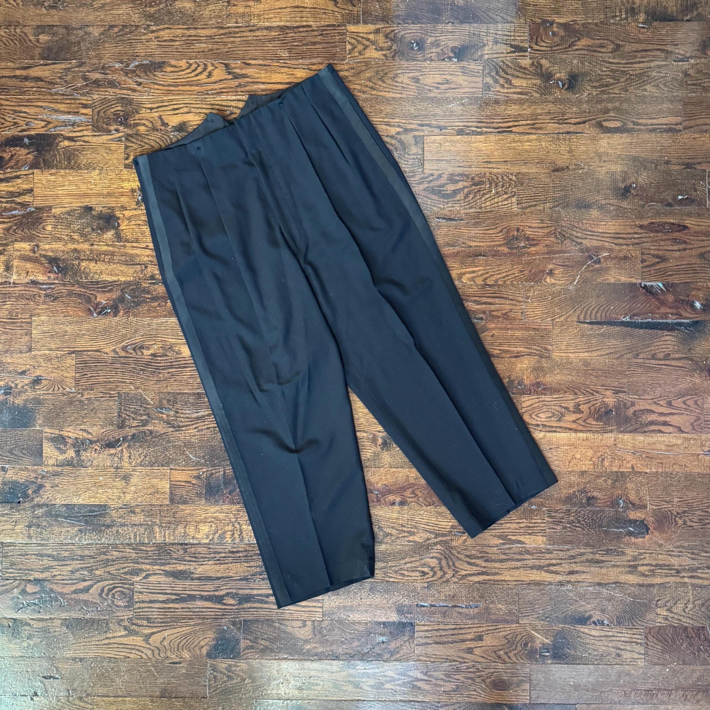 【1950s】Vintage Black Dress Slacks 1950s Black Dress Pants Men - Etsy Canada