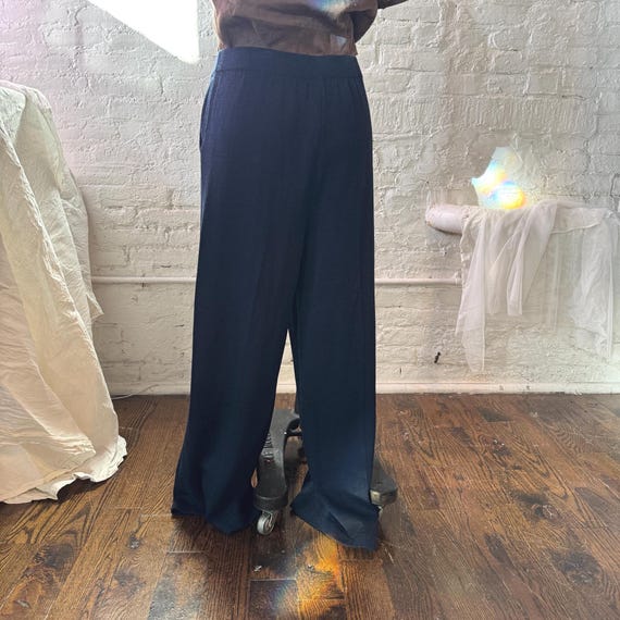 90s Vintage St John Evening Wide Leg Pants Santana Knit Trousers  display picture 1