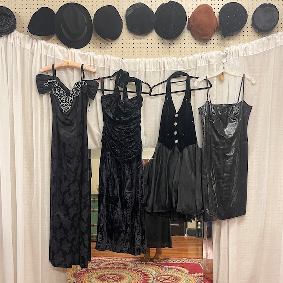 Pick one: 90s Vintage Black Hoco Dresses Small - … - image 1