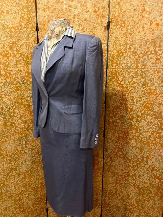 REPAIR REHAB Femme Fatale  Suit XS Vintage Blue S… - image 2