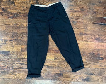 40s Vintage Rust Wool Stirrup Pants XS Riding Hunting Trousers