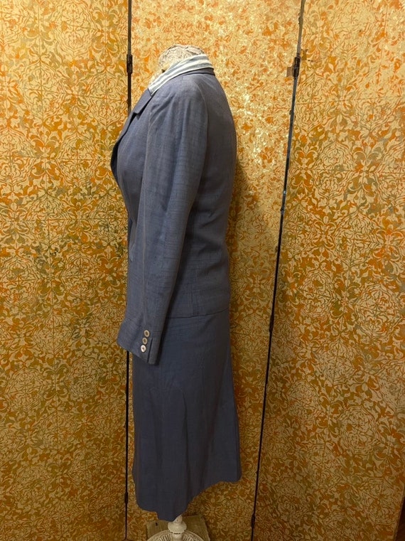 REPAIR REHAB Femme Fatale  Suit XS Vintage Blue S… - image 3