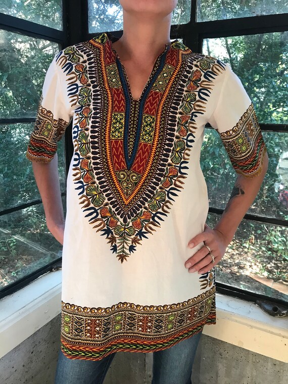 60s Vintage Dashiki M KEY WEST SHIRTS 
