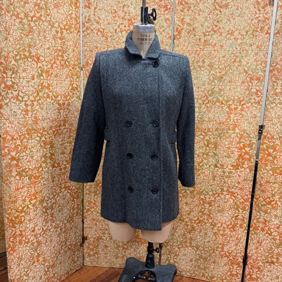 Petite clearance herringbone coat