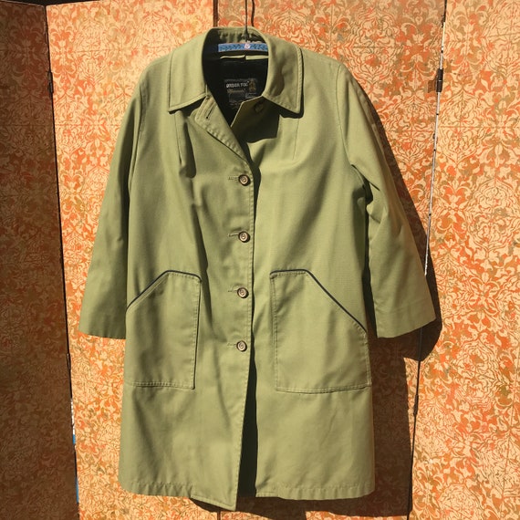 60s Vintage Coat 1960s London Fog Raincoat Large C