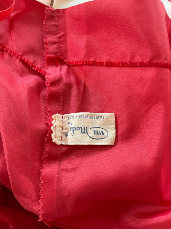 50s Vintage Red Slip 36 Val Mode Side Zipper - image 8