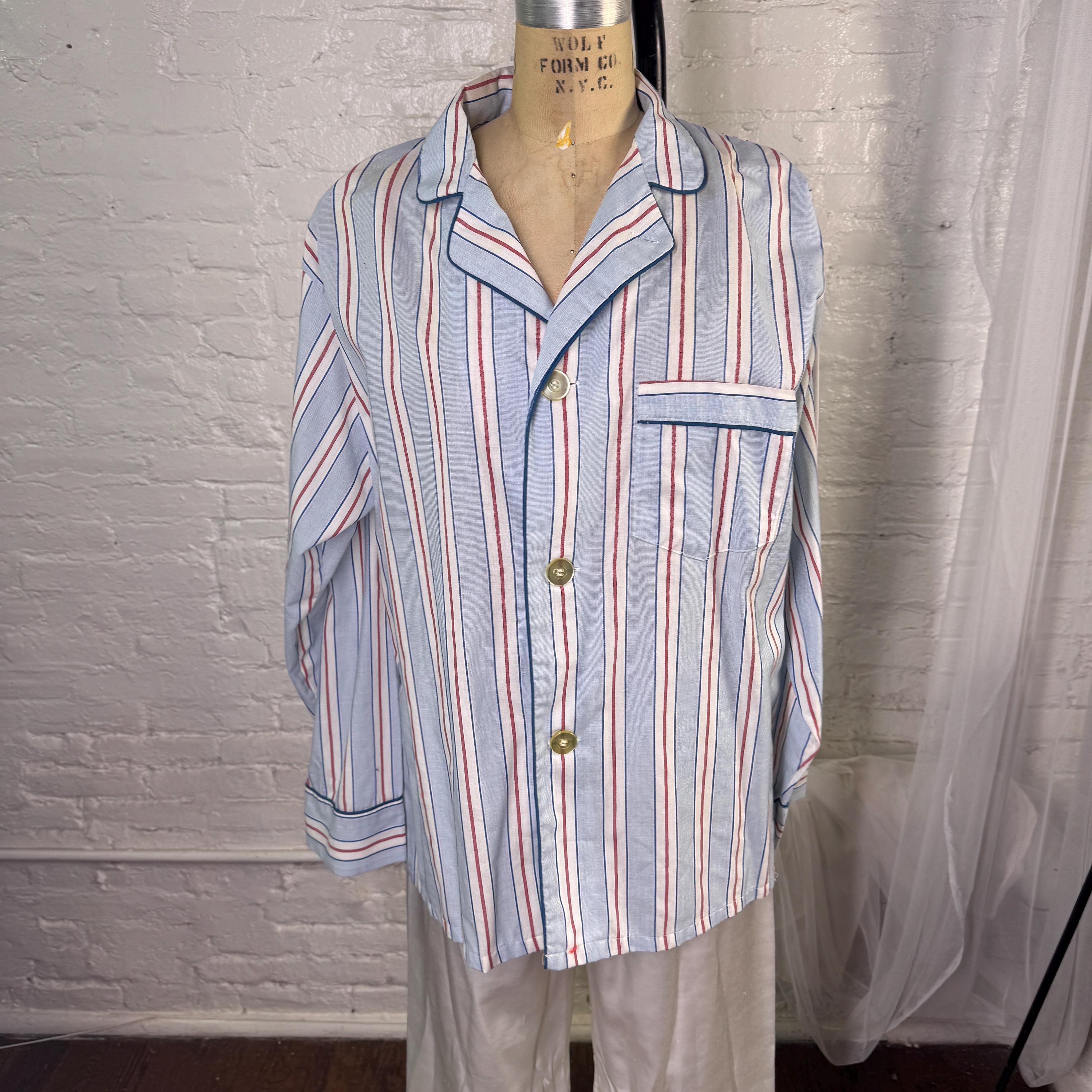 大人気新品  Vintage Pajama Shirt - Etsy トップス