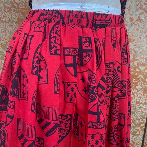 Rode plooirok M IF zwarte nieuwigheid rok Etsy Belgie