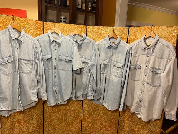 Late 80s Denim Shirt Early 90s Denim 