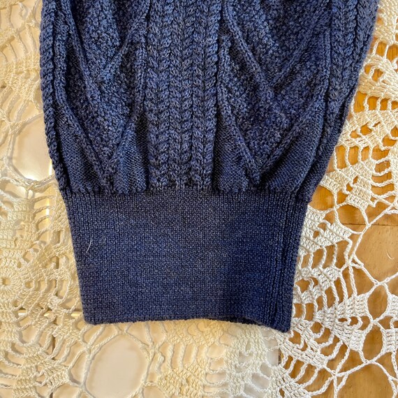 90s Vintage Coogi Sweater L 3D Knit Sweater Blue … - image 9