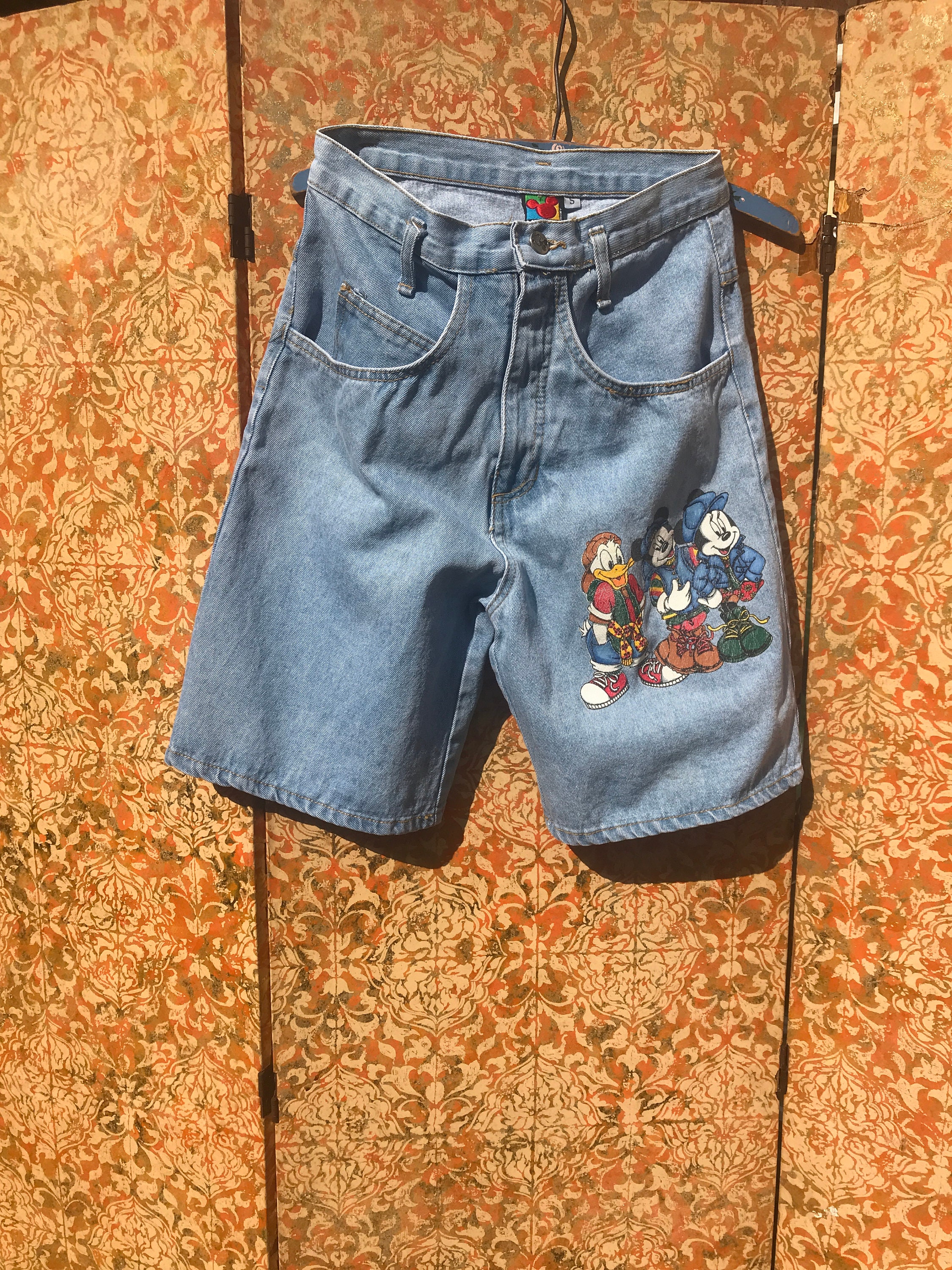 Mickey Unlimited Denim Shorts Hip Hop 