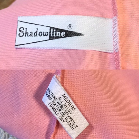 60s Pink Robe M Shadowline Housecoat Pink 1960s V… - image 10
