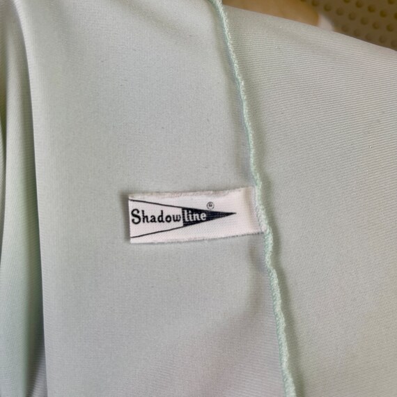 60s Vintage Mint Green Nylon Robe M Shadowline Ho… - image 7