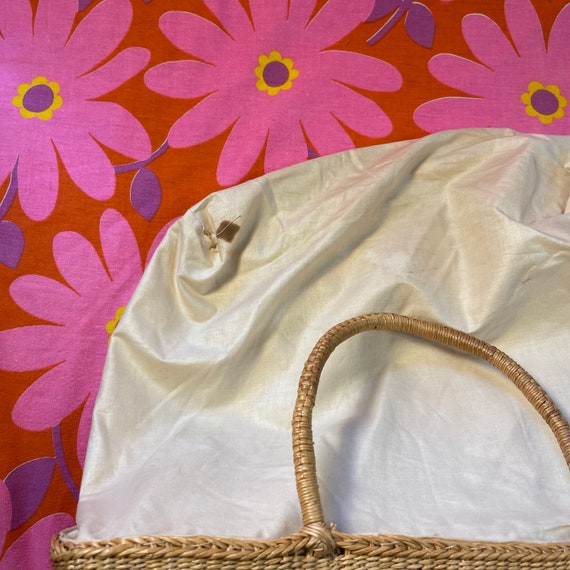 Vintage Beach Bag Seagrass Basket Purse Oversized Str… Gem