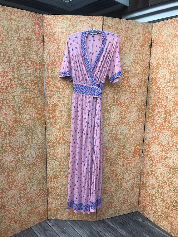 70s Vintage Wrap Dress Armonia Made in Italy Vinta