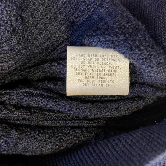 90s Vintage Coogi Sweater L 3D Knit Sweater Blue … - image 10