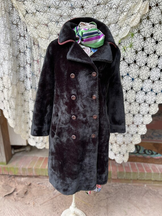 XL Borgazia Plush Fur Coat 1960s - Etsy