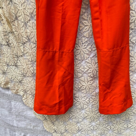 60s 70s Vintage Orange Ski Pants XS Roffe Orange Nylo… - Gem